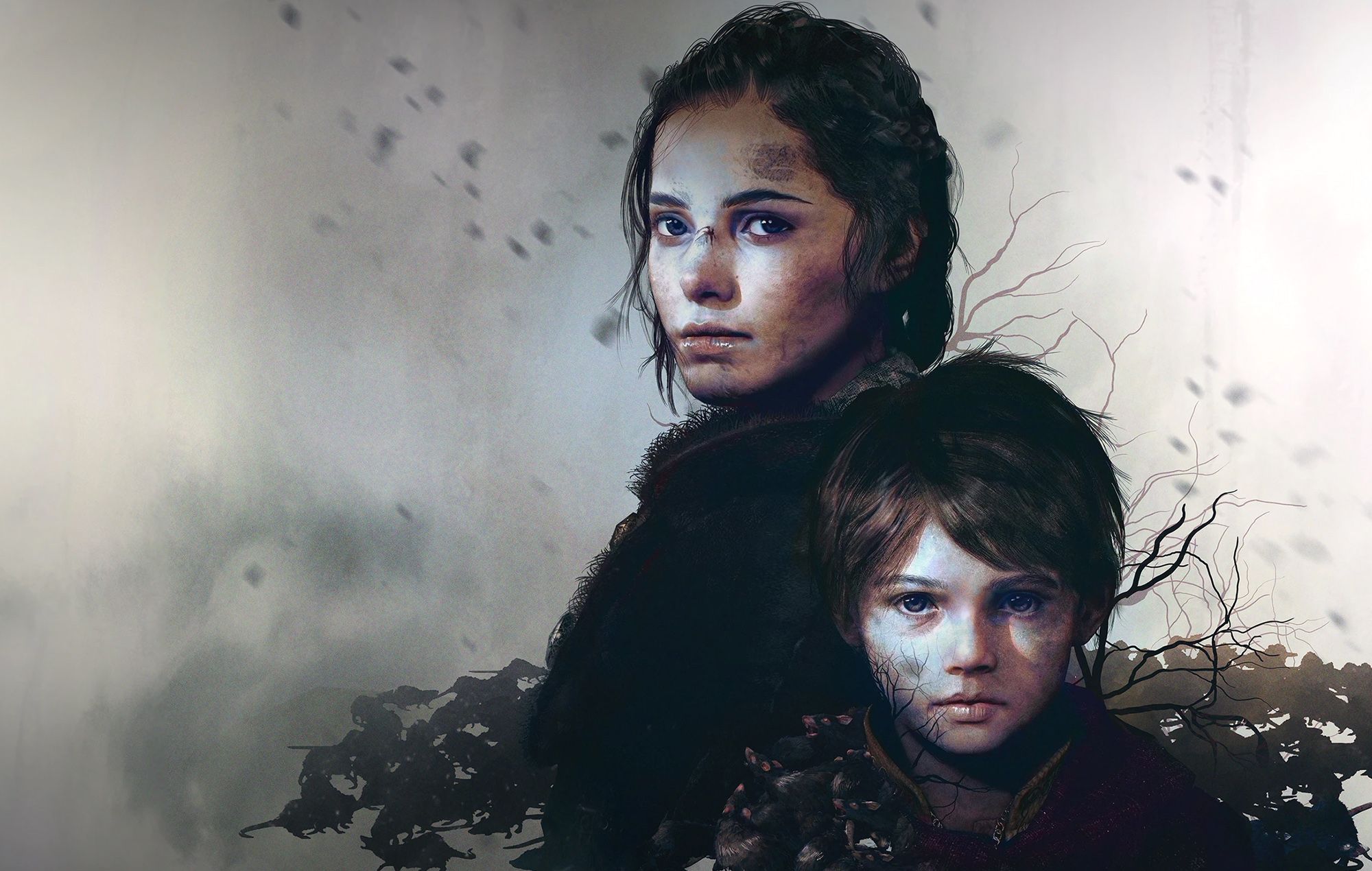 A Plague Tale - Innocence wallpaper showing the game's main characters