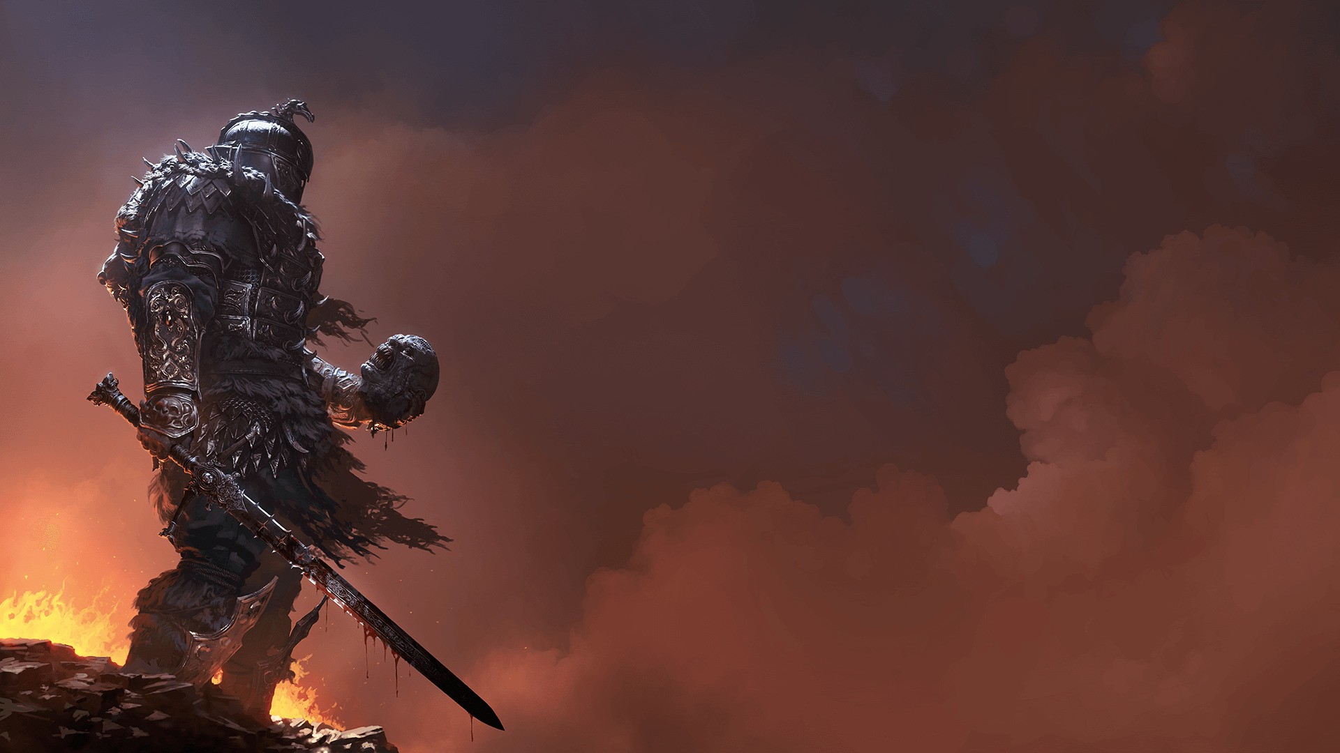 Fatekeeper wallpaper featuring a dark, atmospheric landscape with a lone character