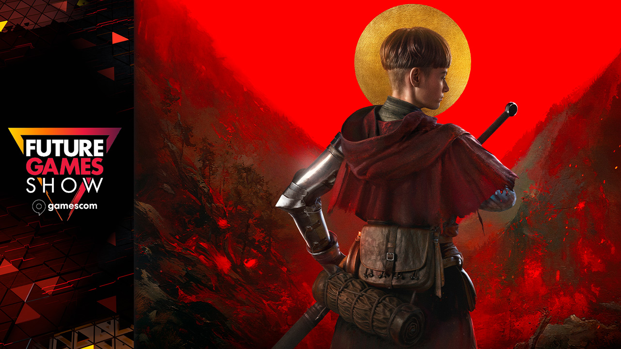 Future Games Show logo featuring a man holding a sword